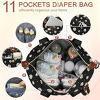 Pritent Diaper Bag Tote Waterproof Maternity Baby Bags - Image 4
