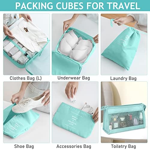 KPX 8 Set Packing Cubes for Travel, Luggage Packing Organizers Accessories - Image 4