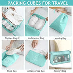 KPX 8 Set Packing Cubes for Travel, Luggage Packing Organizers Accessories - Image 4