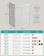 SONGMICS Laundry Hamper with Lid, 23.8 Gal Synthetic Rattan - Image 7