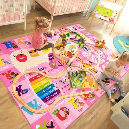 BENRON 7x10 Playroom Rug for Kids Washable, PlayMat - Image 7