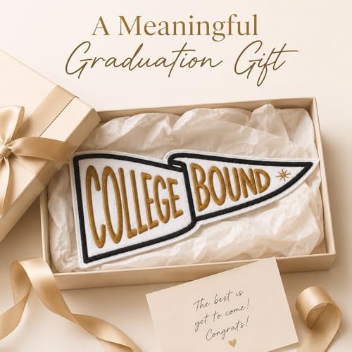 Custom Embroidered College Bound Pennant Flag - Image 6
