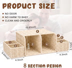 Large Wicker Diaper Caddy Changing Table Organizer - Image 2
