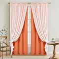 ASPMIZ Linen Curtains for Living Room Double Layers Curtains for Bedroom by ASPMIZ