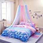 Rainbow Bed Canopy with Lights by Nattey