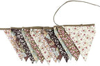 LOVENJOY Brown Floral Collection 100% Cotton Banner - Image 4