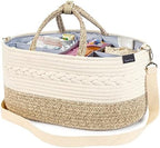 Baby Diaper Caddy Organizer, 5 Grids, 8 Pockets, Shoulder Strap Portable by YeaYeeDirect