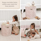 Sorrel + Fern Nursery Storage Basket, Soft Collapsible Fabric Toy Bin, Magic - Image 3