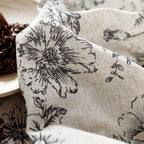 Vangao Floral Valances for Windows Alice Black W50 X 18L 1 Panel - Image 7