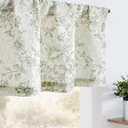 jinchan Linen Kitchen Valance by JINCHAN