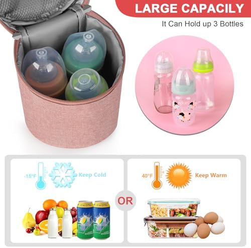 Accmor Breastmilk Cooler Bag, Insulated Baby Bottle Cooler Tote Bags - Image 2