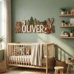 Personalized Woodland Name Sign, Custom Forest Animal Nursery Wall Decor - Image 5