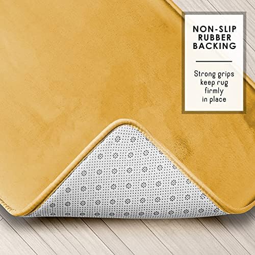 Clara Clark Bathroom Rugs, Velvet Memory Foam Bath Mat, Machine Washable Bath - Image 5