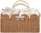 HBlife Large Baby Diaper Caddy, Paper Rope Storage Baskets Nursery Bin by HBlife