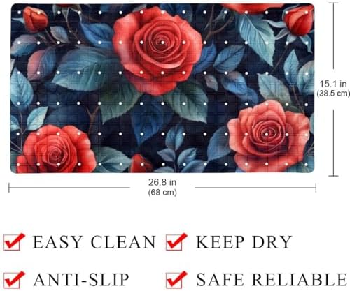 Non Slip Shower Mat Bathtub Mat 15.1x26.8 Inch, Quick Dry Bath Mat - Image 4
