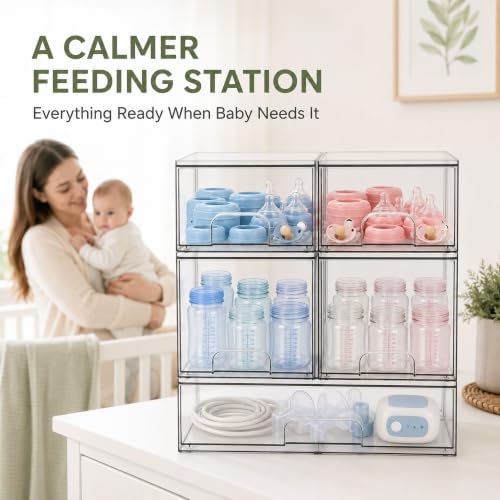 Baby Bottle Organizer, 3-Tier Acrylic Storage Organizer - Image 6