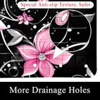 Bath Tub Shower Mat, Washable Bathtub Floor Mats, Suction Cups and Drain Holes - Image 2