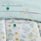 JHXHMX 4 Pieces Toddler Bedding Set, Soft Crib Bed Sheets Set Includes Quilted - Image 7