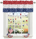 Vandarllin July 4th Kitchen Curtains Valances by VandarllinHomeKitchenDecor