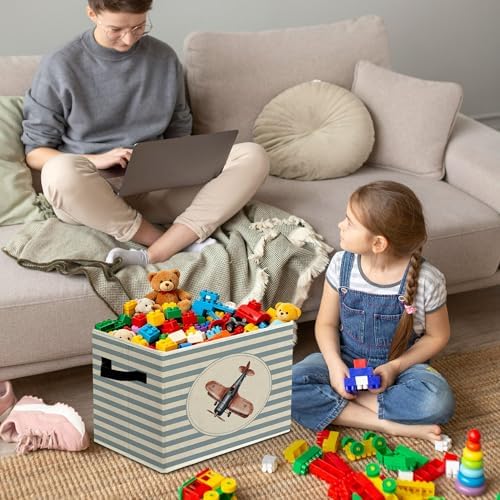 Rustic Airplane Storage Bins Boxes - Image 4