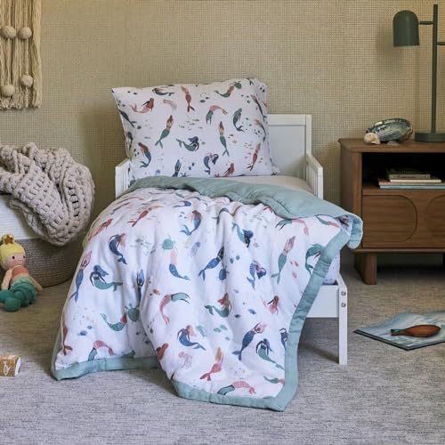 Little Unicorn Toddler Bedding 3-Piece Set | Includes Comforter, Crib Sheet & - Image 7