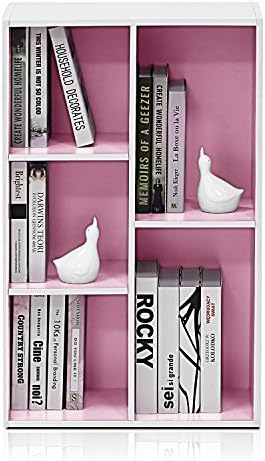 Furinno LUDER Book Shelf, 5-Cube Bookshelf, Reversible Bookcase, 9.4 x 19.5 x - Image 6