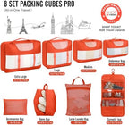 Veken 8 Set Packing Cubes for Travel Essentials, Suitcase Organizer Bags in 4 - Image 2