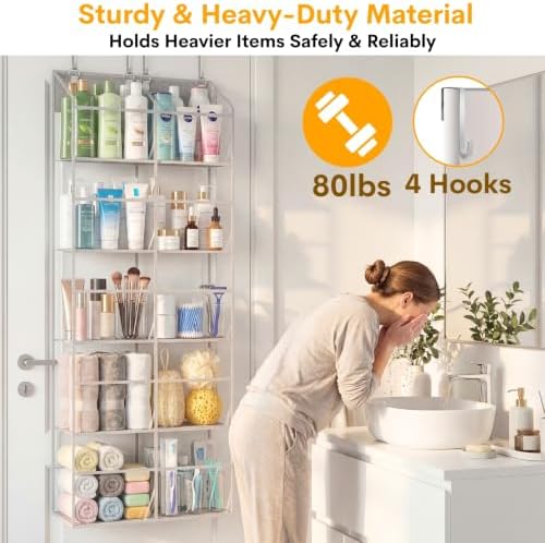 Ofiray-home Over the Door Organizer 5 Tiers, Extra Large Behind Door Storage of - Image 4