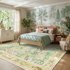 4x6 Whimsical Safari Nursery Area Rug Washable Non Slip Small Living Room Rugs - Image 4