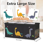 Toy Storage Box Kids Playroom – Extra Large Collapsible Clear Lid - Image 2