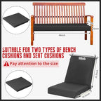 Tudomro 4 Pcs Outdoor High Back Chair Cushion Covers Waterproof Patio - Image 5