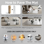 Office Chair Mat for Low-Pile Carpet 30" x 48", Compact Carpet Protector - Image 3