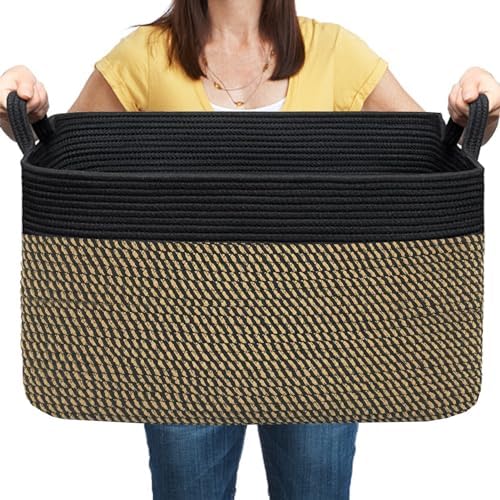 COMFY-HOMI Large Rectangular Blanket, Cotton Rope Woven by COMFY-HOMI