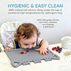 Silicone Toddler Placemat with Teething Table Edge Bumper - Image 4