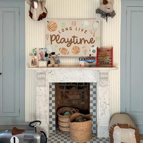 Playroom Wall Decor, Kids Toddler Boy Playroom Bedroom Sport Decor Hanging - Image 3