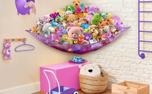 Simple Houseware 2 Pack Stuffed Animal Toy Hammock Net - Image 7