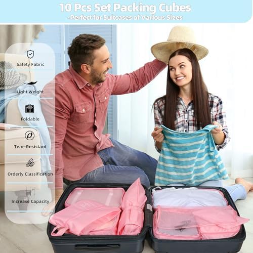 10 Pcs Set Packing Cubes - Image 2