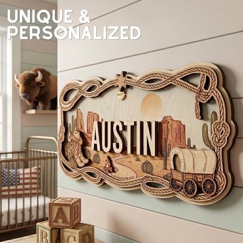 Custom Western Nursery Name Sign - Image 4