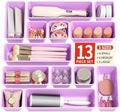 Canfanni 13 Pack Plastic Drawer Organizers Set, 3 Sizes Desk Drawer Organizer by Canfanni