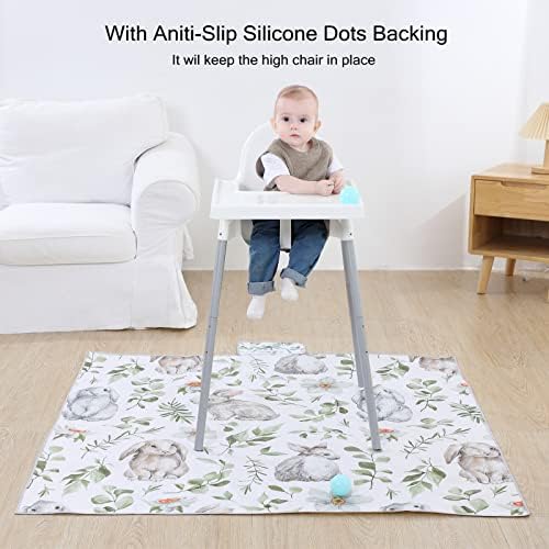 Insular Baby Splat Mat for Under High Chair/Arts/Crafts, Anti Slip and - Image 5