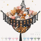 Lare Stuffed Animal Storage Hammock Corner Net by PrimZootyDesign