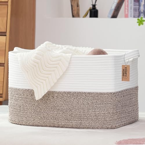 COMFY-HOMI Large Rectangular Blanket, Cotton Rope Woven by COMFY-HOMI