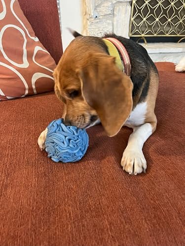 Glory To Dog Puppy/Small Breed Snuffle Dog Puzzle Ball Toy Blue Extra Small - Image 2