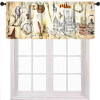 Witchy Magic Valance for Kids Room, Gothic Magical Vintage Castle Bookshelf by Unknown