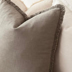 Foindtower Decorative Linen Fringe Throw Pillow Covers 26×26 Inch - Image 5