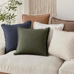 Foindtower Decorative Linen Fringe Throw Pillow Covers Cozy Boho Farmhouse - Image 7
