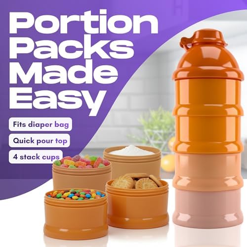 Mommy's Helper Pak N' Stak Baby Formula Dispenser, 4 Compartments - Image 2