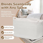 Goodpick 105L Extra Large Woven Rope Blanket Basket - Image 5