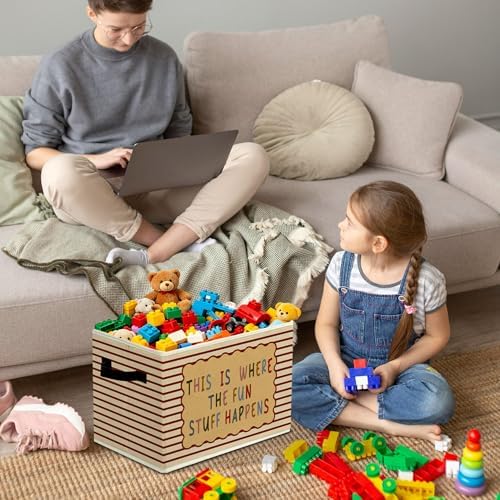 Rustic Playroom Storage Bins Boxes - Image 4