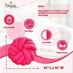 Uvvyui Knot Pillows, 14 Inch Decorative Throw Pillows Round Pillows Cushion - Image 2